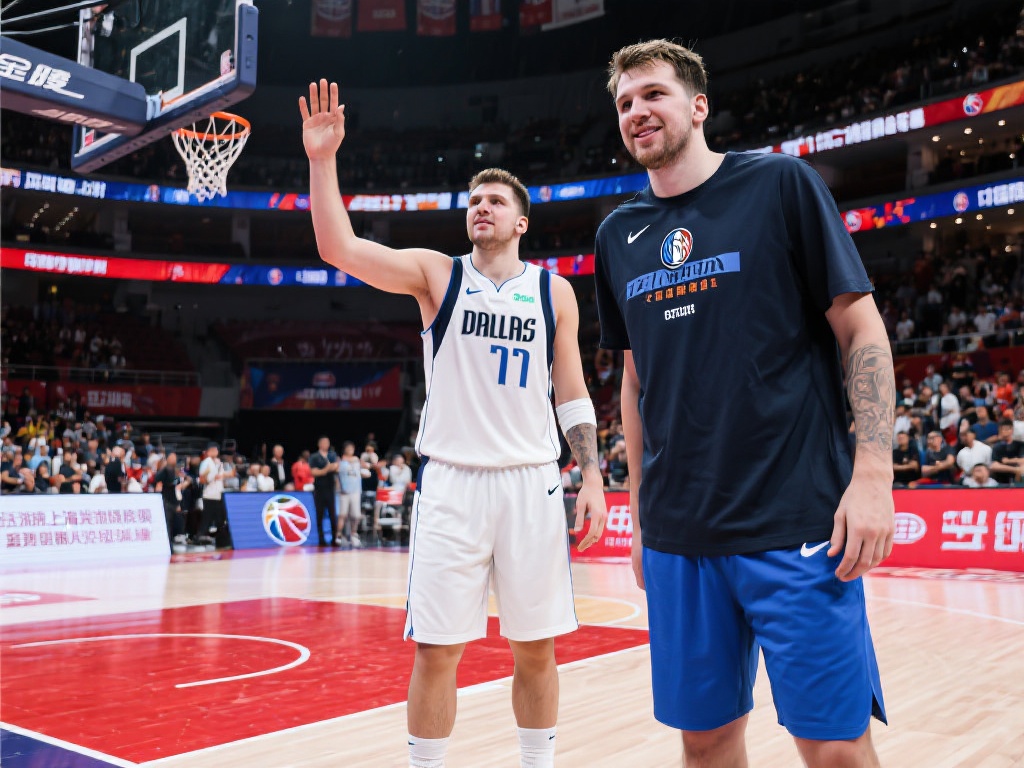 NBA巨星东契奇亮相上海,2025欧洲男篮热身赛火热筹备 此次选择上海作为关键热身赛的举办城市,其